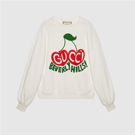 gucci print sweatshirt